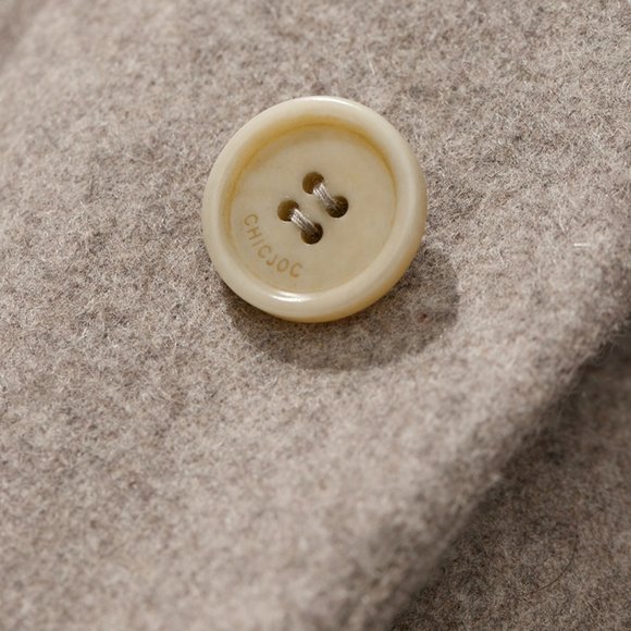 CHICJOC Women Timeless Oversized the-row style cashmere blazer size 38 in taupe - Picture 12 of 16